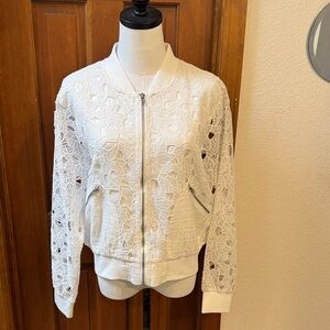 Jason Wu White Lace Jacket Size L